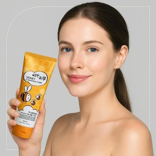 Nettoyant visage hydratant au miel pour peaux sèches et sensibles ESFOLIO 150g