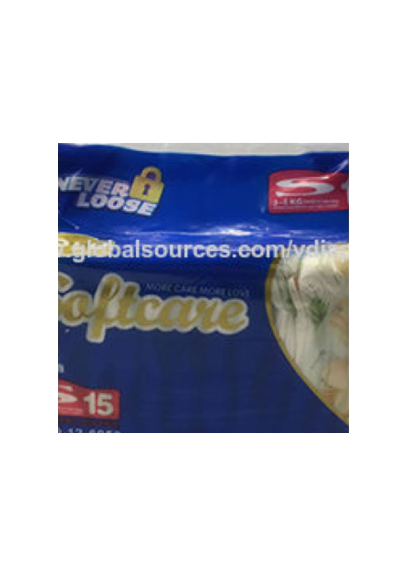 Pack de couches jetables Taille 2 SOFTCARE 15 pièces